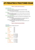 Exam &lpar;elaborations&rpar; ATI PEDIATRICS PROCTORED EXAM 