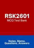 RSK2601 (Notes, ExamPACK, QuestionsPACK)