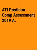 Exam &lpar;elaborations&rpar; ATI&lowbar;Predictor&lowbar;Comp&lowbar;Assessment&lowbar;2019&lowbar;A&period; 