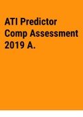 Exam (elaborations) ATI_Predictor_Comp_Assessment_2019_A. 