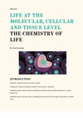 Life Science- The chemistry of life