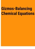 Exam (elaborations) Balancing Chemical Equations 