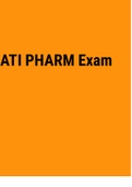 Exam &lpar;elaborations&rpar; ATI PHARM Exam latest 