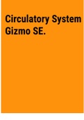 Exam (elaborations) Circulatory System Gizmo SE. 