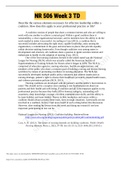 Exam &lpar;elaborations&rpar; NR 506 Week 3 TD 