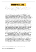 Exam &lpar;elaborations&rpar; NR 506 Week 5 TD 