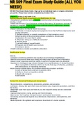 Exam &lpar;elaborations&rpar; NR 509 Final Exam Study Guide &lpar;ALL YOU NEED&excl;&rpar; 