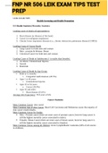 Exam &lpar;elaborations&rpar; FNP NR 506 LEIK EXAM TIPS TEST PREP 