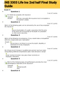 Exam &lpar;elaborations&rpar; INS 3303 Life Ins 2nd half Final Study Guide 