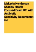 Exam (elaborations) Makayla Henderson Shadow Health Focused Exam UTI with Antibiotic Sensitivity-Documentation 