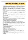 Exam &lpar;elaborations&rpar; MDA 224 HESI EXIT V2 2019 