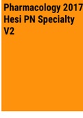 Exam (elaborations) Pharmacology 2017 Hesi PN Specialty V2- (2) 