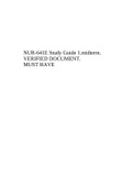 NUR-641E Study Guide 1&period;midterm&period;