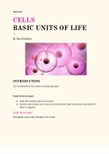 Life Science: Cells and Mitosis (grade 10)