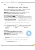 Test (elaborations) Nuclear Reactions
