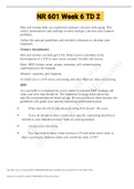 Exam &lpar;elaborations&rpar; NR 601 Week 6 TD 2 