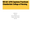 Exam &lpar;elaborations&rpar; NR 661 APN Capstone Practicum Chamberlain College of Nursing 