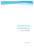 Methodologie - Hoorcolleges