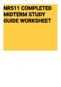                                                                 NR511 COMPLETED MIDTERM STUDY GUIDE WORKSHEET.         