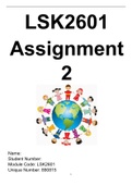 LSK2601 Assignment 2