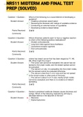 Exam &lpar;elaborations&rpar; NR511 MIDTERM AND FINAL TEST PREP &lpar;SOLVED&rpar; 