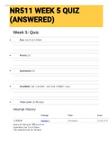 Exam &lpar;elaborations&rpar; NR511 WEEK 5 QUIZ &lpar;ANSWERED&rpar; 