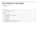 Samenvatting Psychologie en Sociologie, ISBN: 9789001738884  Gedrag En Samenleving