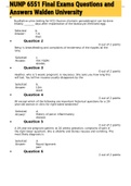 Exam &lpar;elaborations&rpar; NUNP 6551 Final Exams Questions and Answers Walden University 