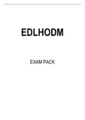 EDLHODM EXAM PACK 2022