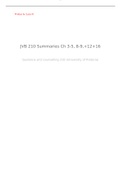 JVB 210 - Guidance and counselling : Summary of the textbook