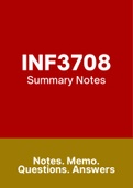 INF3708 (Notes, ExamPACK, QuestionPACK,  Assignment PACK)
