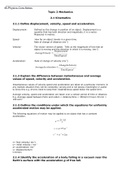 IB-Physics-Core-Notes Topic 2 Mechanics