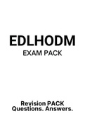 EDLHODM - EXAM PACK (2022)