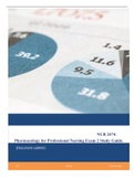 NUR 2474: Pharmacology for Professional Nursing Exam 2 Study Guide (Latest 2022 / 2023) Rasmussen