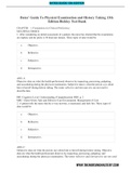 Bates&rsquo; Guide To Physical Examination and History Taking 13th Edition Bickley Test Bank