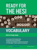 HESI A2: HESI A2 Vocabulary Study Guide