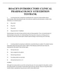 Roach&rsquo;s Introductory Clinical Pharmacology 11th edition Test Bank &lbrack;With All Chapters Answered&rsqb;