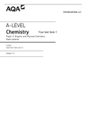 A-LEVEL Chemistry Paper 2: Organic and Physical Chemistry Mark scheme 2020/2021