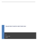 NR 602 DISCUSSIONS MIDTERM EXAM WITH ALL THE CORRECT ANSWERS GRADE A 2021&sol;2022 