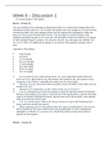 NURSING NUR 265Advance Med Surg Week 8 Discussion&period;