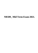 NR 509 Midterm Exam &sol; NR509 Midterm Exam &colon; Advanced Physical Assessment&colon; Chamberlain College Of Nursing