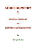 Stoichiometry 1: Composition Stoichiometry.