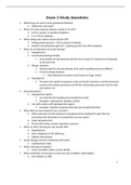 Exam (elaborations) PHARMACOLO N5334 Exam 3 Study Questions and answers