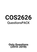COS2626 - Exam Questions PACK (2014-2019) 
