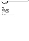Specimen MS - Paper 2 AQA Biology AS-Level