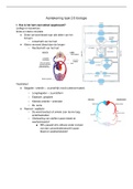 Samenvatting biologie taak 6 over het hart (GZW1022)