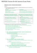MNP2601 Section B with Answers-Exam Notes.