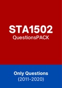 STA1502 - Exam Questions Papers (2011-2020)