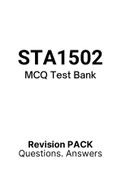 STA1502 - MCQ Test Bank (2022)