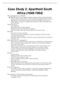 Apartheid in South Africa IB revision notes 